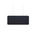 Audiodesigner ECOBAFFLE Rectangle Ηχοαπορροφητικά Πάνελ Οροφής 30x120x4cm Μαύρο (Σετ 4 Τεμαχίων)-
