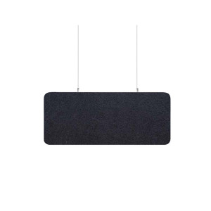 Audiodesigner ECOBAFFLE Rectangle Ηχοαπορροφητικά Πάνελ Οροφής 30x120x4cm Μαύρο (Σετ 4 Τεμαχίων)-