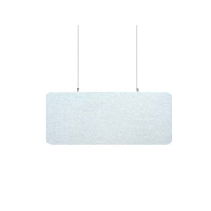 Audiodesigner ECOBAFFLE Rectangle Ηχοαπορροφητικά Πάνελ Οροφής 30x120x4cm Λευκό (Σετ 4 Τεμαχίων)-