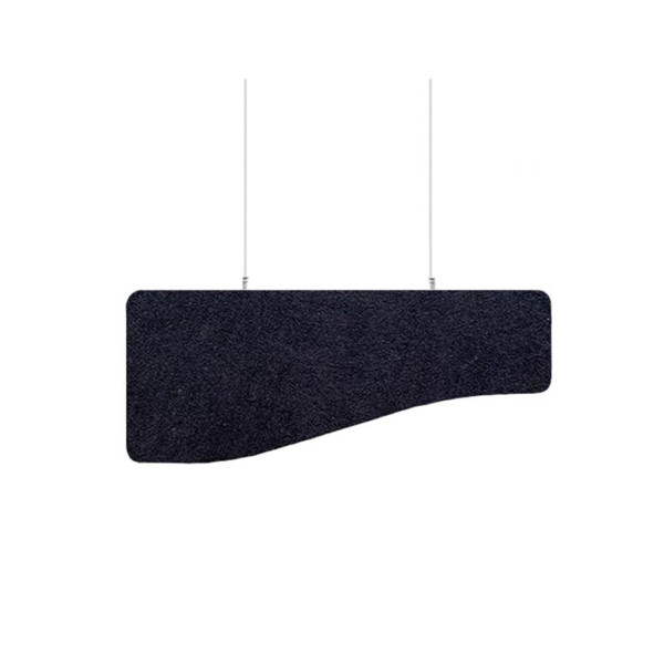 Audiodesigner ECOBAFFLE Shape Ηχοαπορροφητικά Πάνελ Οροφής 24/40x120x4cm Μαύρο (Σετ 4 Τεμαχίων)-