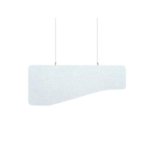 Audiodesigner ECOBAFFLE Shape Ηχοαπορροφητικά Πάνελ Οροφής 24/40x120x4cm Λευκό (Σετ 4 Τεμαχίων)-