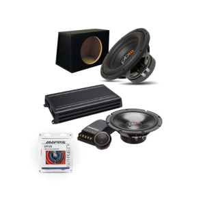 Powerbass Ολοκληρωμένο Πακέτο με Ενισχυτή, Ηχεία και Subwoofer 12