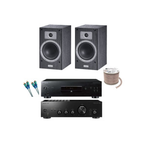 Πακέτο PIMA33 Black με CD Player PD-10AE, Ενισχυτή A-10AE, Ηχεία Tempus 33 και Καλώδια (Σετ)-