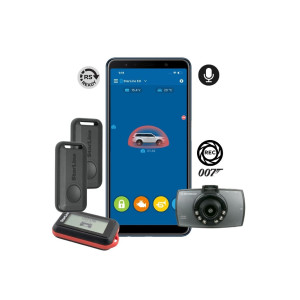 StarLine E9-2-LCD-007S V2 Συναγερμός αυτοκινήτου με 2 tags & LCD χειριστήριο και καταγραφή μέσω κάμερας Scosche-