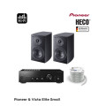 Pioneer - Victa Elite Small Πακέτο Hi Fi με Ενισχυτή Pioneer A-10AE και Ηχεία Βιβλιοθήκης HECO Victa Elite 202 (Σετ)-