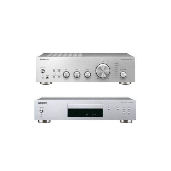 Pioneer Πακέτο με Stereo Ενισχυτή A-10AE και CD Player PD-10AE Silver (Σετ)-