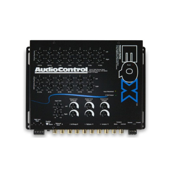 Audiocontrol EQX Concert Series Equalizer/Crossover BLACK- Audiocontrol EQX Concert Series Equalizer/Crossover BLACK-