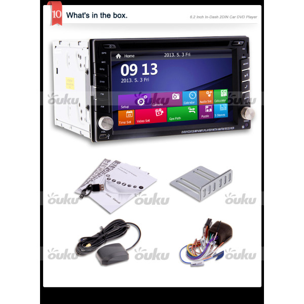 2din Οθονη αυτοκινήτου 6,5" διεθνή (Dvd,usb,gps,bluetooth,ipod,sdcard) Οθόνη 2 DIN