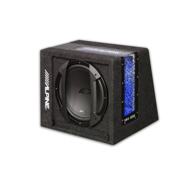 Alpine SWE 3200 12inch 320Watts με ενισχυτή 12 inch Subwoofer αυτοκινήτου με κούτα